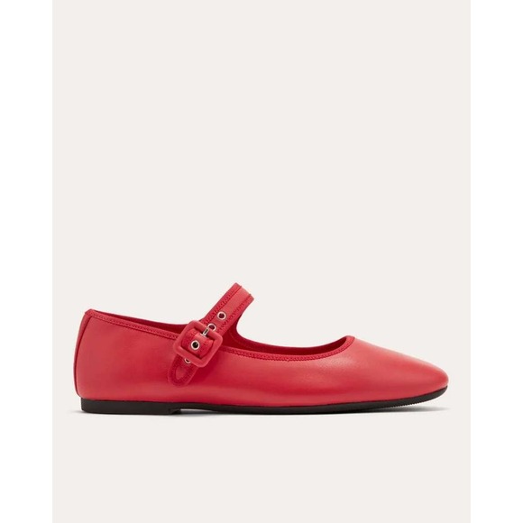 Everlane Shoes - Everlane The Day Buckle Mary Jane Classic Red Nappa Leather 8.5